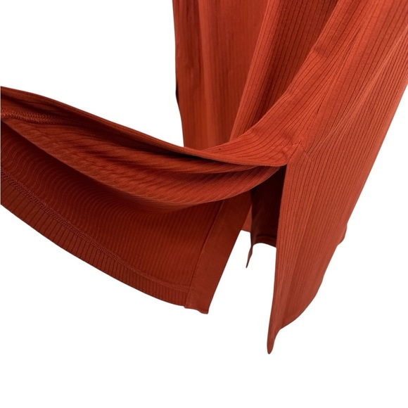 HOBBS London Rib Hatty Jersey Dress in Pecan Brown Rust NEW - Picture 5 of 14